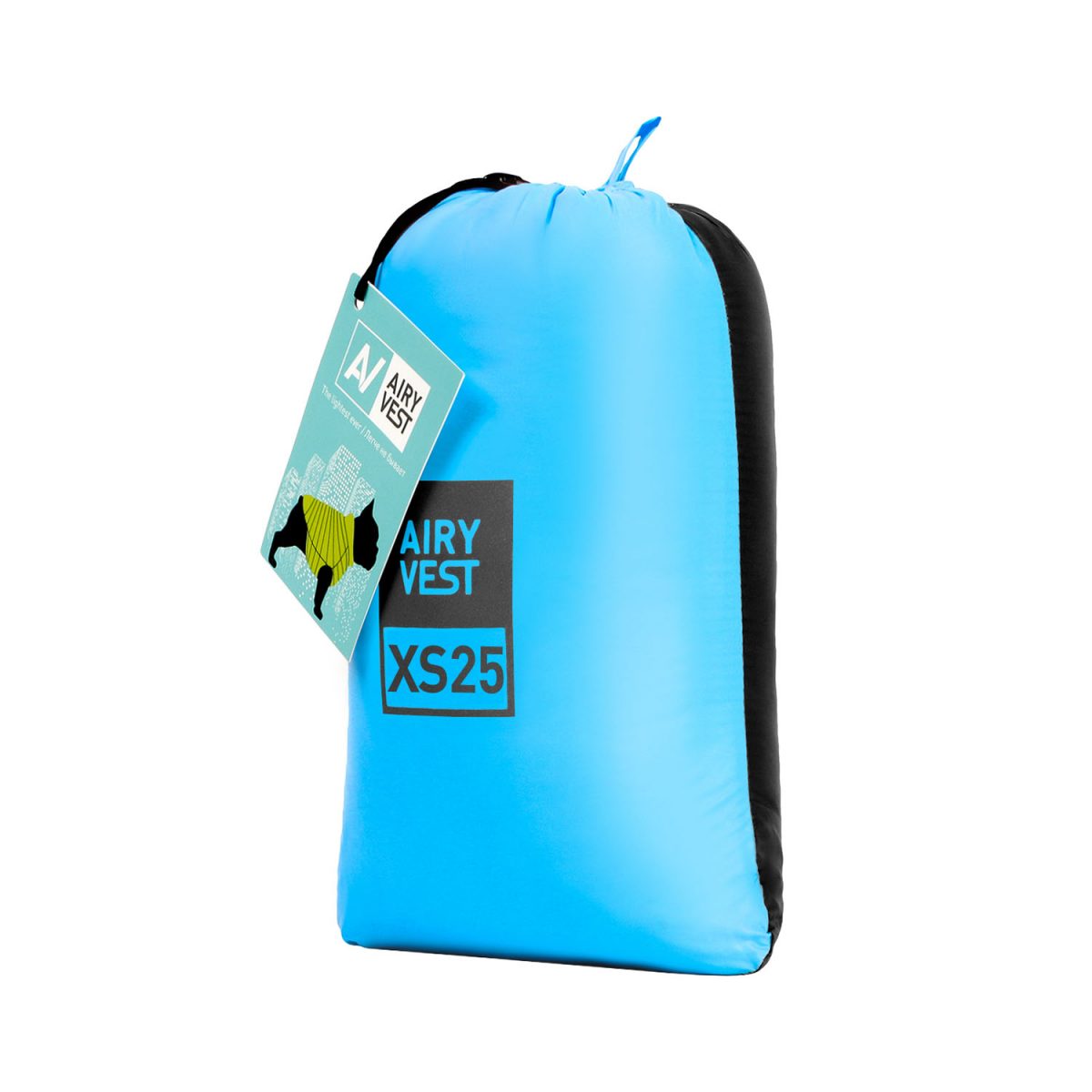 Reverzibilna pasja jakna AiryVest, Črno-modra, Velikost - XS25 - slika 4